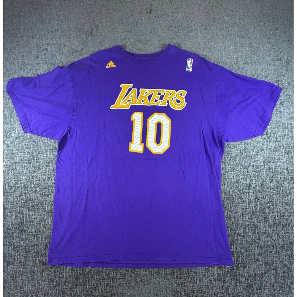 Adidas Los Angeles Lakers Steve Nash 10 Purple NBA Jersey T-Shirt Mens 2X